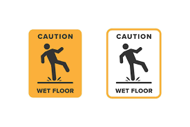 wet floor icon vector design signboard