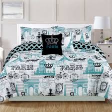Paris London Bedding Comforter Bed Set