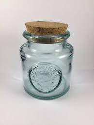authentic recycled glass jar canister