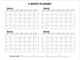 Free 6 Month Calendar Template Comefly Us