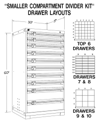 10 drawer red modular parts cabinet
