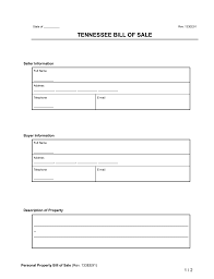 free tennessee bill of forms pdf