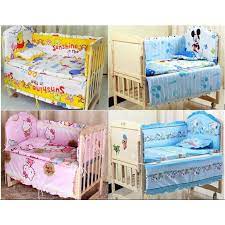 Baby Wooden Cot Optional Bedding