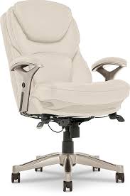 office chair bonded leather ivory