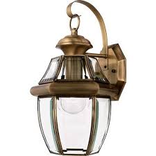 Outdoor Wall Light With Clear Glass In