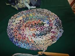 unique twine rag rug using ss of