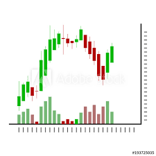 Stock Chart Green And Red Candles Buy This Stock Vector