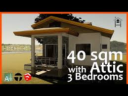 40 Sqm Small House Design 3 Bedrooms
