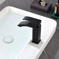 aurora decor abad single handle single hole bathroom faucet in matte black