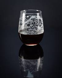 Night Sky Wine Glasses Science Wine