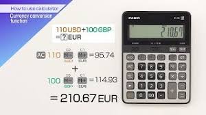 calculator currency conversion function