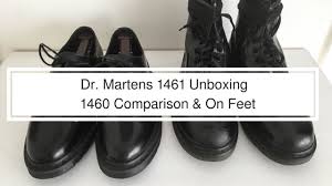 Shop the latest colors and trends in doc martens shoes and get free shipping with journeys! Dr Martens 1461 Mono Black Unboxing 1460 Comparison On Feet Youtube
