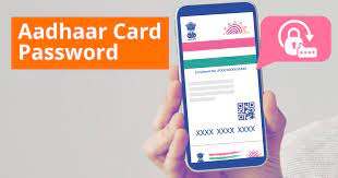 aadhaar card pword how to open e