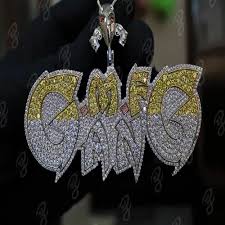 iced out hip hop pendant