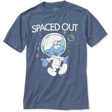 Online Mens Smurf Spaced Out Short Sleeve Tee Walmart Com