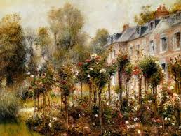 Rose Garden At Wargemont Painting By