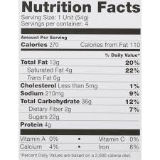 Nutrition Facts On In And Out Spread