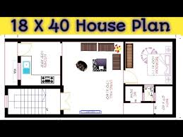 18x40 West Face House Plan 18x40