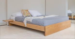 enkel platform wooden bed frame no