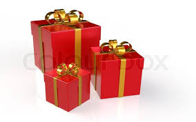 Christmas morning special opening presents subscribe: Christmas Presents Stock Image Colourbox