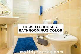 how to choose the right bathroom rug color
