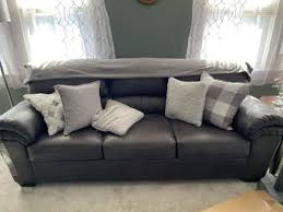 ashley bladen coffee faux leather sofa