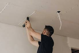 can you drywall ceiling after walls