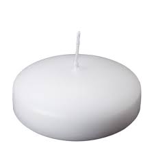 3 inch floating candle white
