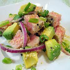 grilled tuna and avocado salad a
