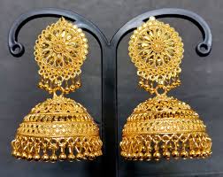 22k gold plated gift jhumka earrings
