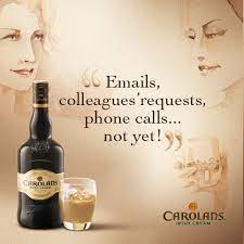 Пару постеров старой рекламы алкоголя. Carolans Irish Cream