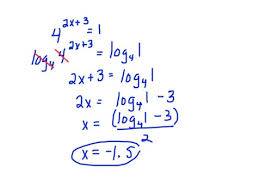 solving exponential equations without