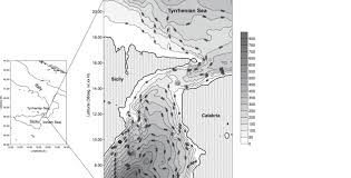 Bathymetric Chart Of The Strait Of Messina Based On