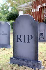 diy halloween lawn gravestones the