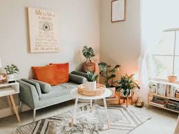 luxury grey and orange living room ideas
