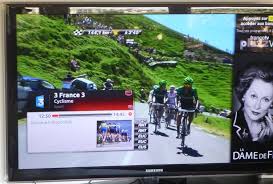 watching the tour de france on tv in
