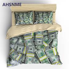 ahsnme decoration dollar money bedding