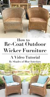 how to re coat wicker furniture