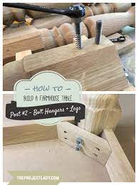 Adding Hanger Bolts To Table Legs