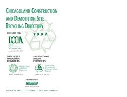 demolition site recycling directory