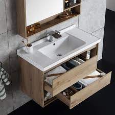 In a few steps, you can create a new bathroom cabinet layout with vanities, drawer banks, storage cabinets and accessories. Wall Mounted Corian Designer Bathroom Vanity For Residential Id 22475381112