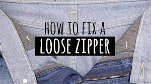 How to fix a loose Zipper! - YouTube