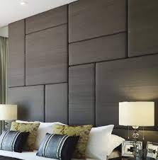 upholstered wall panels and tall