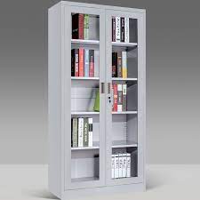 Industrial Clearview Metal Cabinet Bookcase