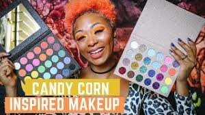 candy corn inspired makeup tutorial