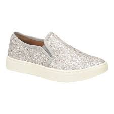 Womens Sofft Somers Slip On Size 11 M Silver Glitter