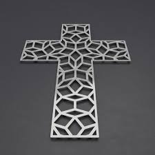 Penrose Metal Wall Cross Sculpture