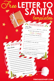 Free printable santa envelopes #3: Free Printable Letter To Santa Templates The Printables Fairy