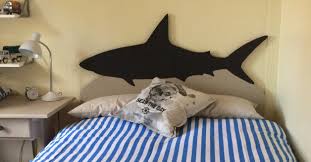 shark headboard boy toddler bedroom