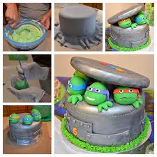 wonderful diy ninja turtle cake